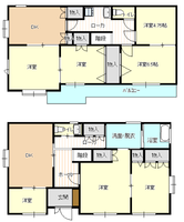 （商談中）若葉町中古住宅　＜二世帯の方、家族の多い方におススメ＞2025.2　価格改定／の間取り図