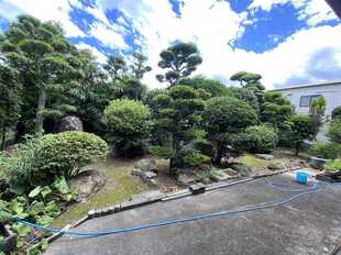 物件南側は和風のお庭です