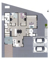 \2026年2月完成予定/財光寺平屋住宅 3号地 ★仲介手数料無料★の間取り図