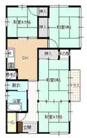 稲葉崎町中古住宅の間取り図