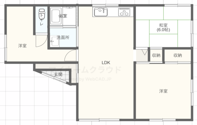 高鍋町大字持田　３ＬＤＫ平屋住宅