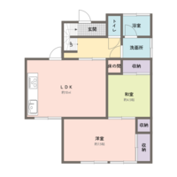 佐土原町（下田島）中古住宅の間取り図