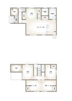 ◆延岡市野地町新築住宅の間取り図