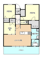 （商談中）サンパーク延岡中央レジデンス★7階南西角部屋の間取り図