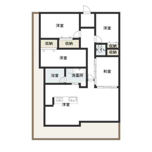 ＼南東角部屋4LDK！／エイルマンション延岡駅前7階