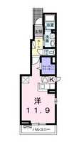 【大東建託】アイリス（1階）の間取り図
