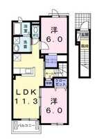 【大東建託】グラン　ポワールA（2階）の間取り図