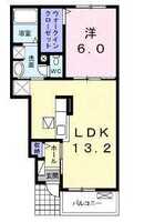 【大東建託】モルト　 ピエーノⅢ（1階）の間取り図
