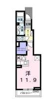 【大東建託】サニーヒル（1階）の間取り図