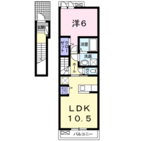 【大東建託】アル・グランツⅡ（2階）の間取り図