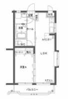 【K】エスペランサⅡ(1LDK)の間取り図