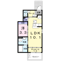 【大東建託】メゾン　ヒル　サンリット（1階）の間取り図