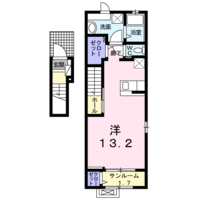 ハイ　ブリッジ　レジデンス（2階）の間取り図