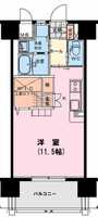 【K】リオ　グランデ（ワンルーム）の間取り図