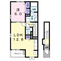 【大東建託】サン　フォーリスト（2階）の間取り図