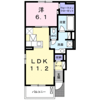 【大東建託】Anny Sweet（1階）の間取り図