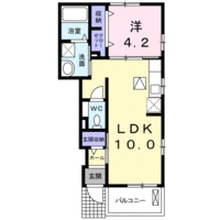 【大東建託】ブローテ（1階）の間取り図