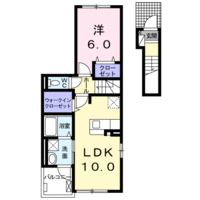 ボニートⅡ（2階）の間取り図