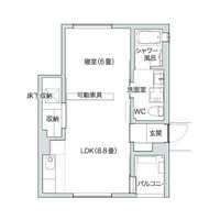 ◆FREEPORT浜御殿B（1階）の間取り図