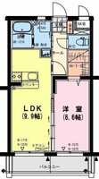 【K】レガーロ（1LDK）の間取り図