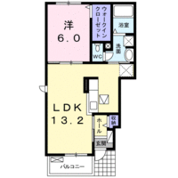 スプリングファイン（1階）の間取り図