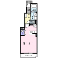 サウスウエーⅢ（１階）の間取り図