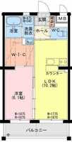 【K】延岡・北一ヶ岡四丁目マンション（1LDK）の間取り図