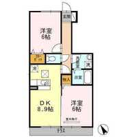 【D】アルカンシェル(1階)の間取り図