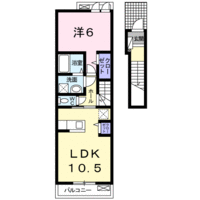 【大東建託】エレガンシア（2階）の間取り図