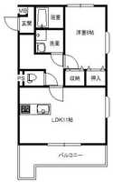 ◆ジュンバード（1LDK）の間取り図
