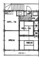◆コーポタケオの間取り図