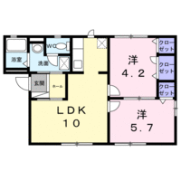 【大東建託】サンヴェールハイツ南（1階）の間取り図