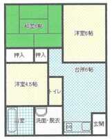 ◆ヴィラ恒富の間取り図