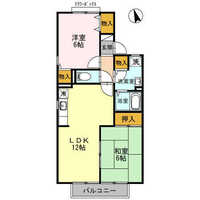 【D】シャルマン平原　E棟（2階）の間取り図