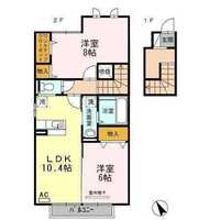 【D】アルカンシェル（2階）の間取り図