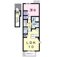 【大東建託】アストロ（2階）の間取り図