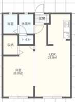 ◆ショアハウス（1LDK）の間取り図