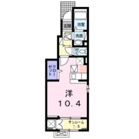 【大東建託】Vent・Vert　Ⅲ（1階）の間取り図