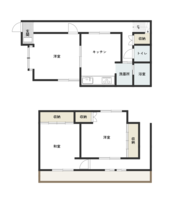 ◆大瀬町貸家の間取り図