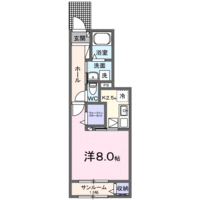 【大東建託】BIZ A（1階）の間取り図