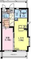 【K】Sunlight　祇園（1LDK）の間取り図