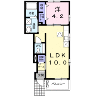 【大東建託】サンシャイン多々良A（1階）の間取り図