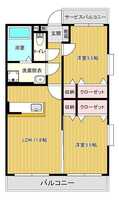 【U】サンフラワーの間取り図