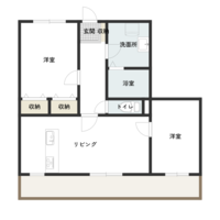 ◆ジュンバード（2LDK）の間取り図