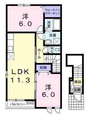 メゾン・カルム（2階）201号室