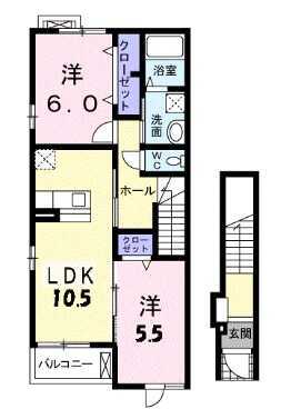 スウィートガーデンC（2階）201号室