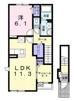 レジデンス　カワシマ（2階）201号室