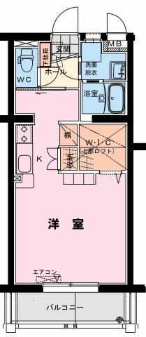 【K】レジデンスけやき（5階）ワンルーム502号室