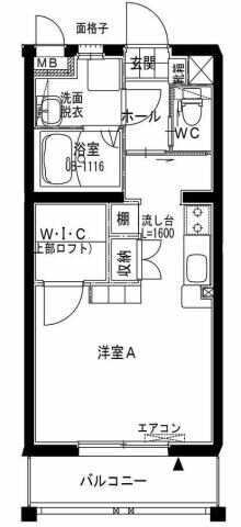 【K】プランドール・フジ（1K）105、405号室