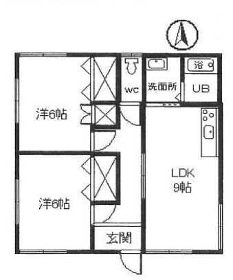 須賀崎貸家2号号室